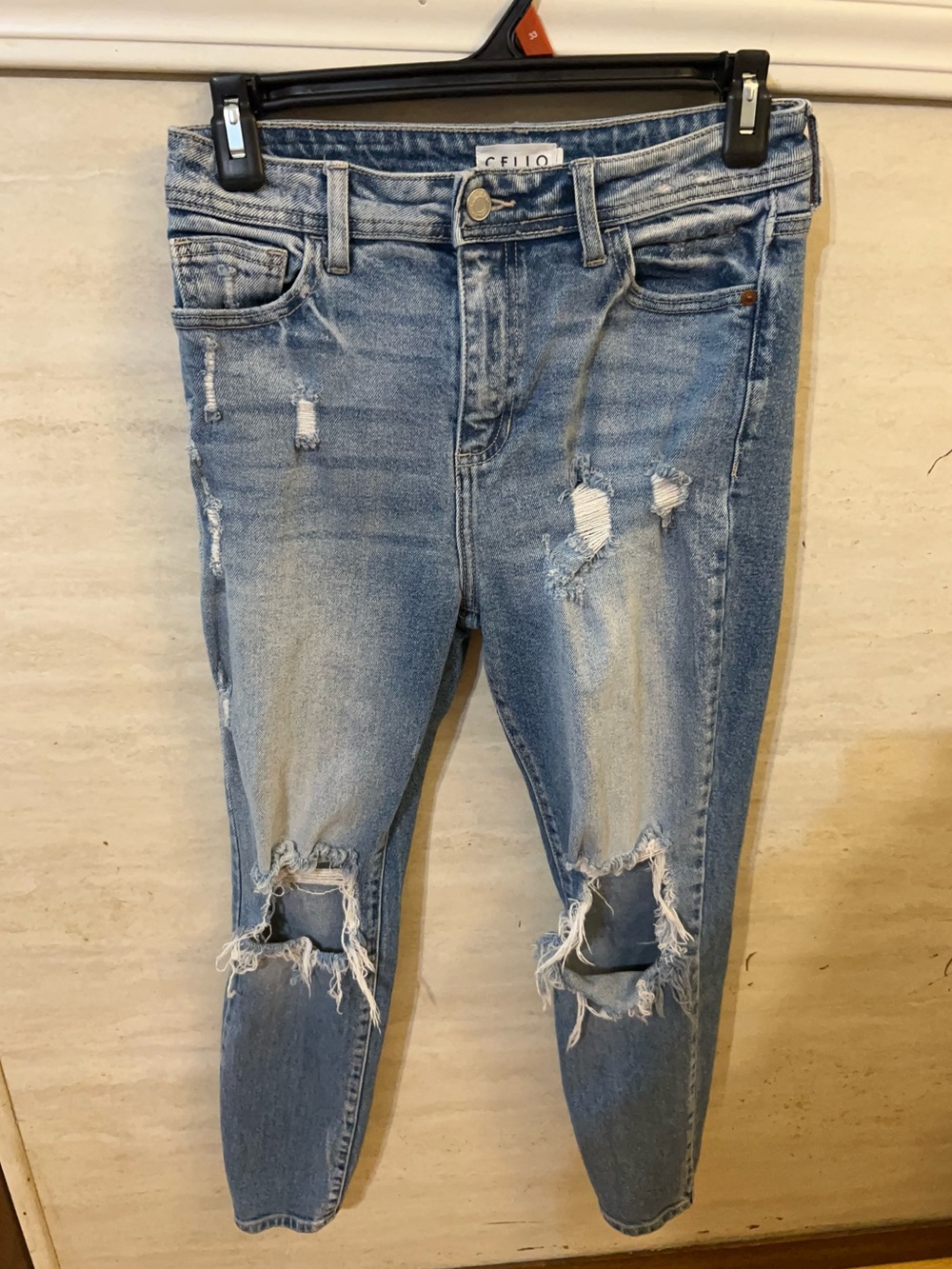 Cello Jeans Distressed Skinny Jeans